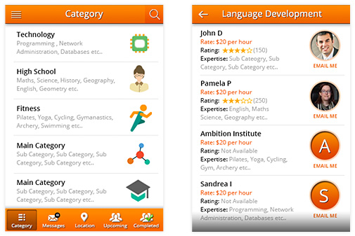 TeachAnyTime Mobile App Screen